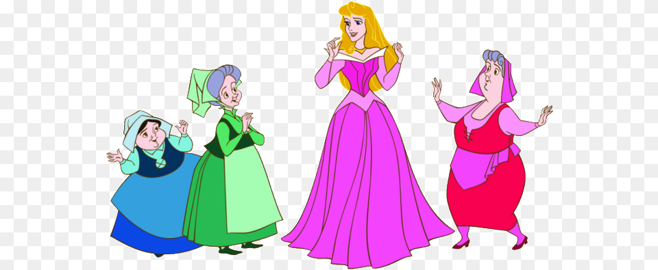 Disney Flora Fairy Godmother, Adult, Wedding, Person, Female Free Transparent Png