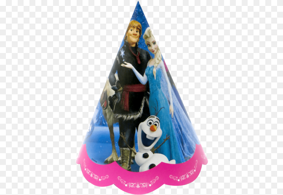 Disney Frozen Birthday Cap Transparent Party Birthday Cap, Hat, Clothing, Person, Adult Png