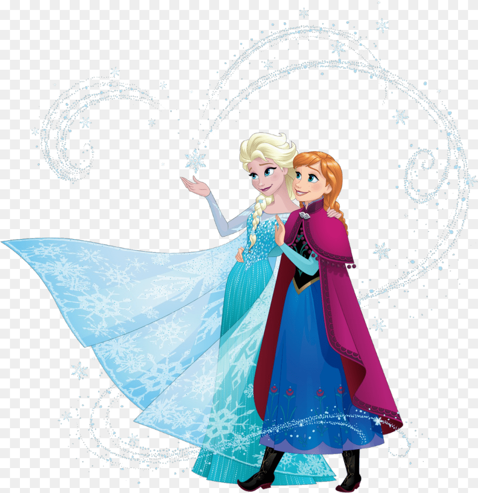 Disney Frozen Elsa And Anna Sisters, Book, Publication, Clothing, Comics Png Image