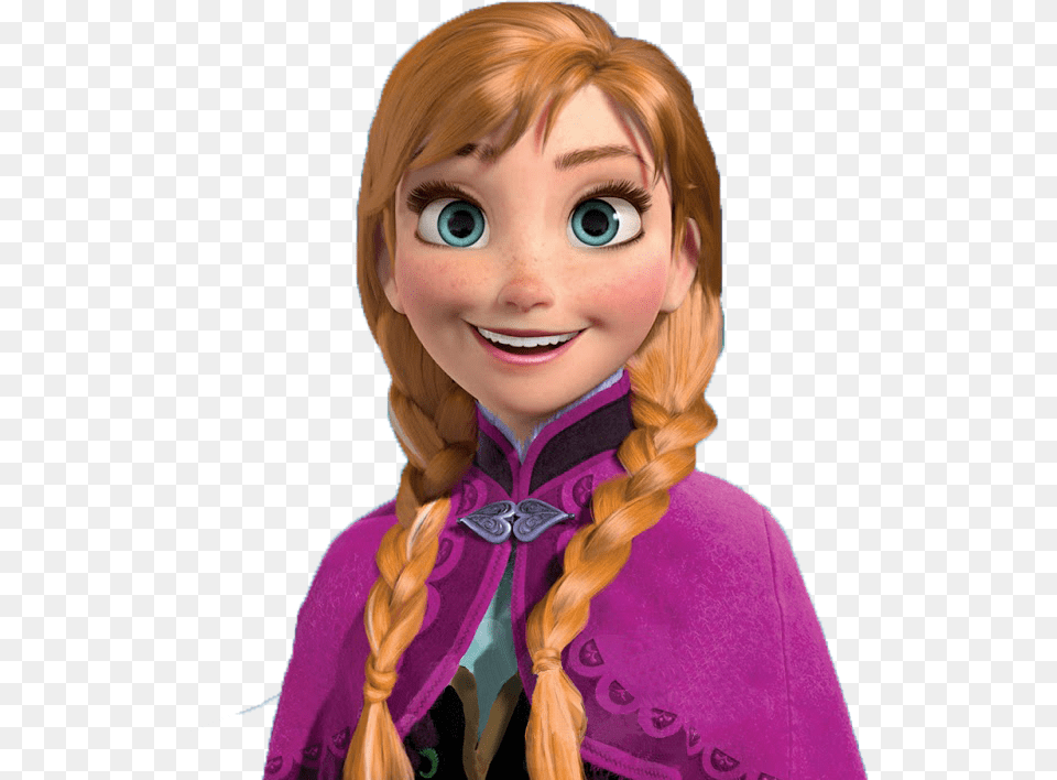 Disney Frozen Portugal E Brasil Anna Frozen, Doll, Toy, Face, Head Free Png