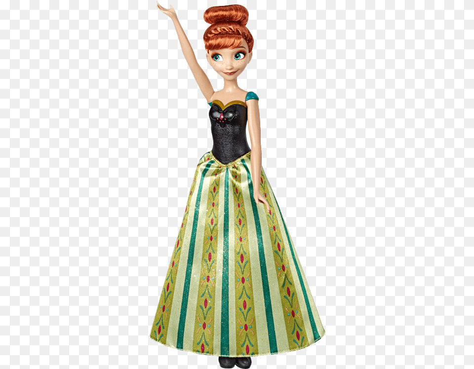 Disney Frozen Shimmer Anna Sing Doll, Child, Female, Girl, Person Free Png Download