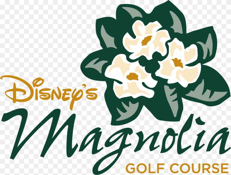 Disney Golf Magnolia Logo Disney, Art, Graphics, Pattern, Floral Design Free Png Download
