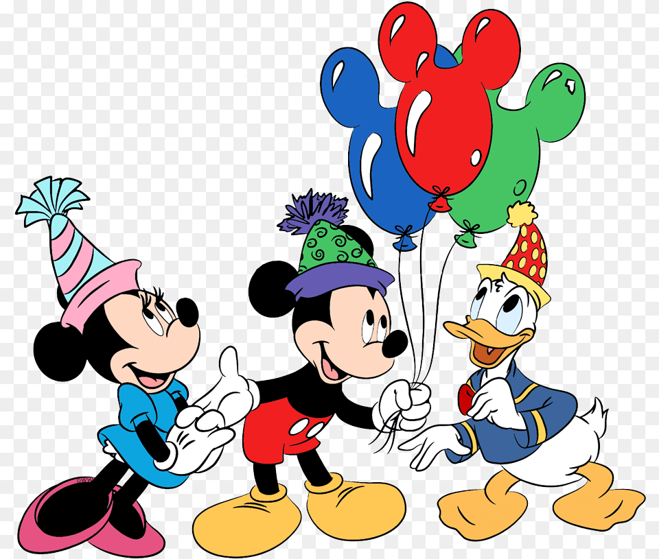 Disney Happy Birthday Clipart Mickey And Minnie Mouse Birthday, Baby, Person, Face, Head Png