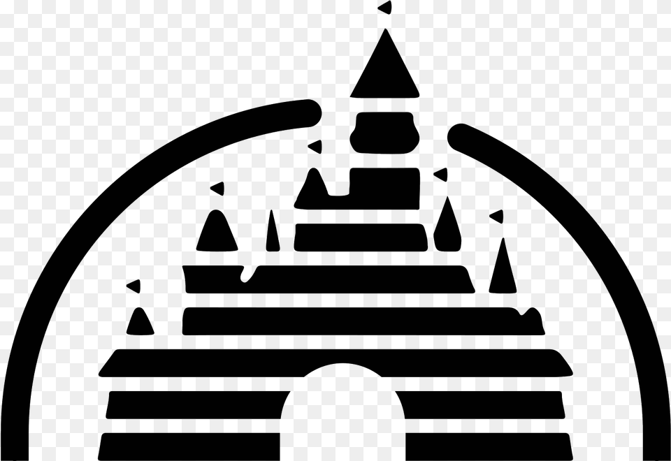 Disney Icon Disney Castle Logo, Gray Png Image