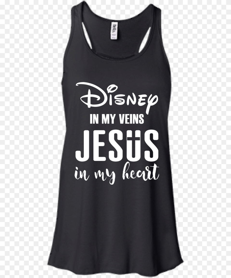 Disney In My Veins Jesus In My Heart T Shirt Tank Active Tank, Clothing, Tank Top, Person Free Png Download
