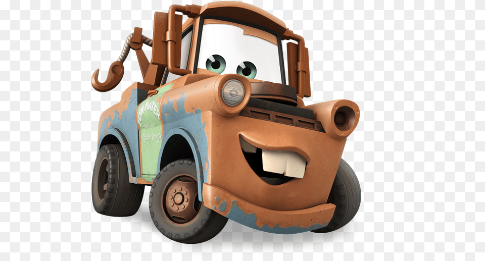 Disney Infinity Cars Mater, Machine, Wheel, Bulldozer, Transportation Png