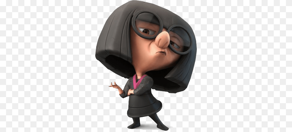 Disney Infinity Edna Mode, Figurine, Home Decor, Clothing, Hardhat Free Png