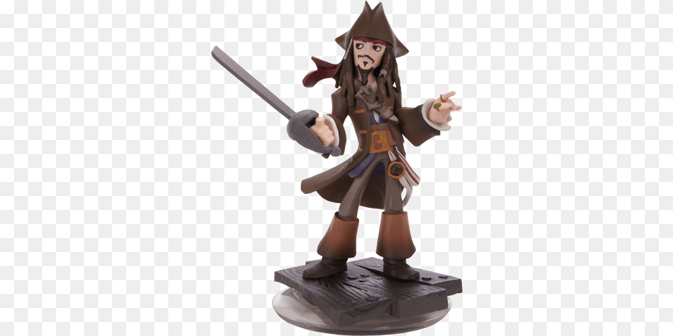 Disney Infinity Jack Sparrow Character, Person, Pirate, Sword, Weapon Free Transparent Png