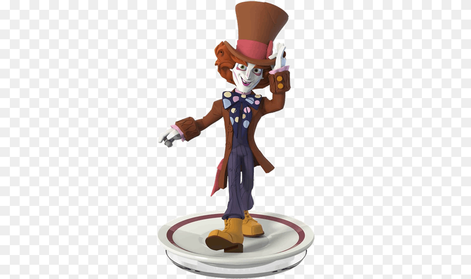 Disney Infinity Mad Hatter Disney Infinity Mad Hatter Figure, Baby, Person, Figurine Png Image