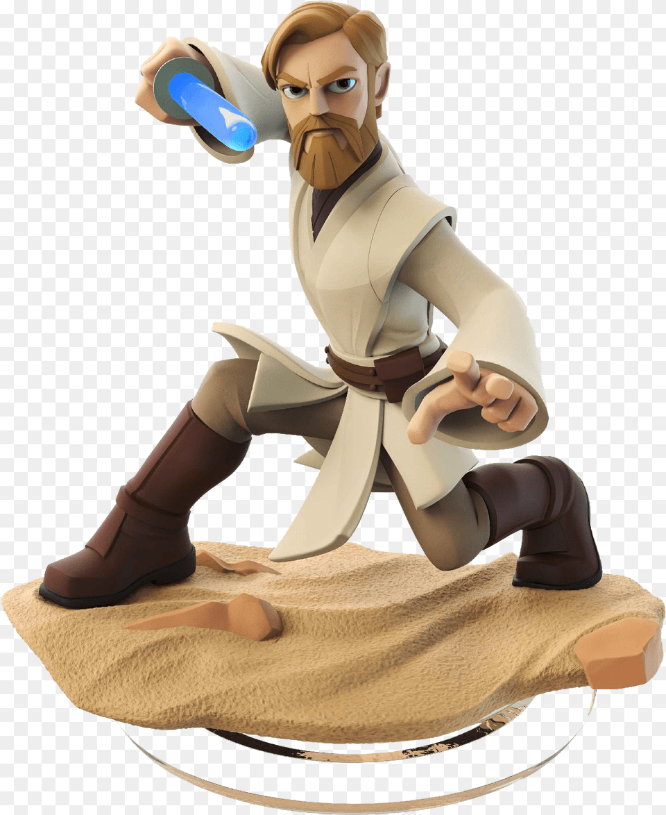 Disney Infinity Obi Wan Kenobi Star Wars Com Fundo Disney Infinity Star Wars Obi Wan, Baby, Person, Face, Head Png