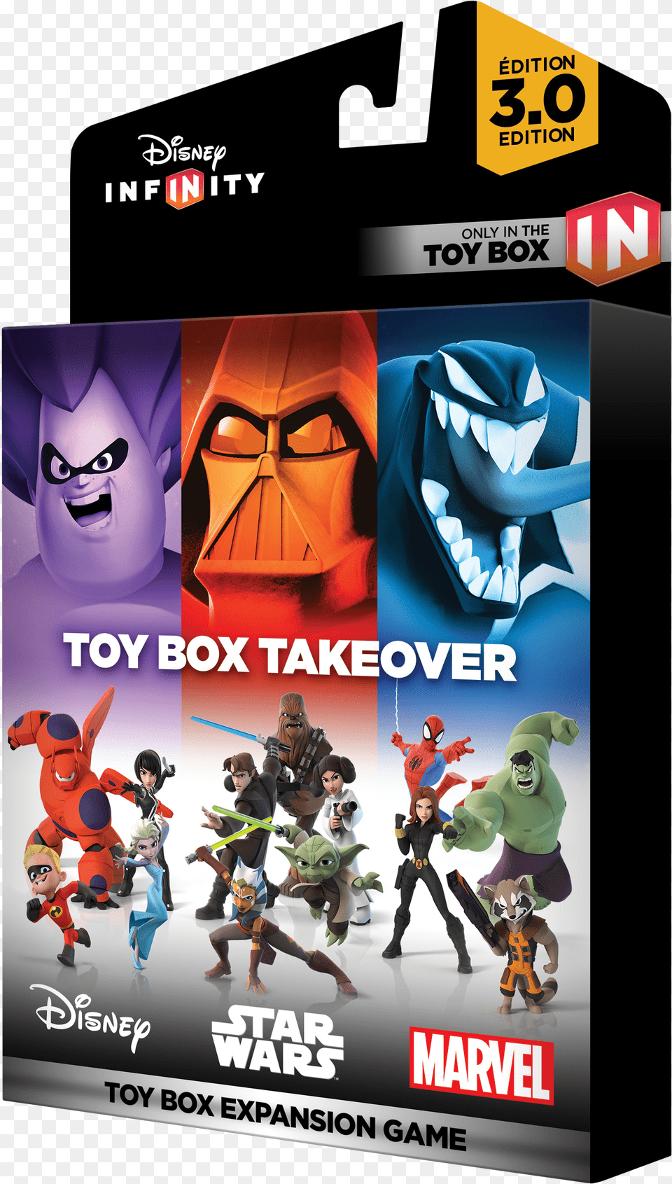 Disney Infinity Toy Box Takeover Download Disney Infinity 30 Toy Box Take Over, Advertisement, Poster, Adult, Person Png