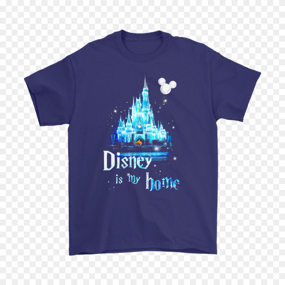 Disney Is My Home Crystal Cinderella Castle Shirts Teeqq Store, Clothing, Shirt, T-shirt Free Transparent Png