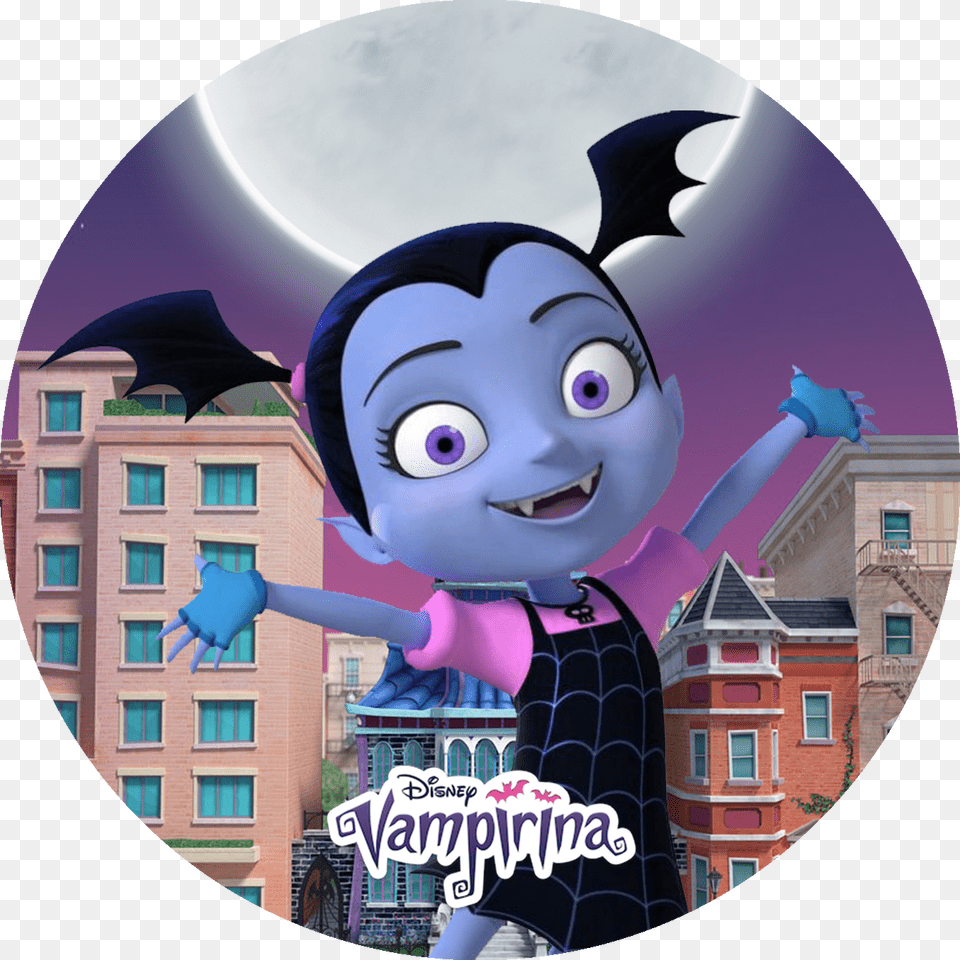 Disney Jr Vampirina Stickers Labels For Bag Lollipop, Baby, Person, Disk, Dvd Png