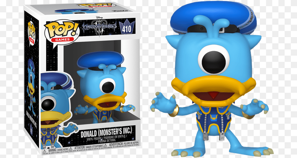 Disney Kingdom Hearts Iii Donald Funko Pop Donald Monsters Inc, Plush, Toy Png Image