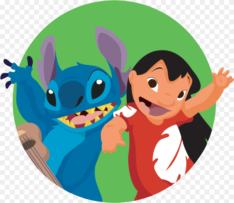 Disney Lilo Amp Stitch Movie Cover Silver Pendant Clipart Lilo And Stitch Transparent Background, Photography, Baby, Person, Face Png Image