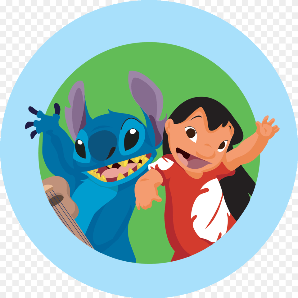 Disney Lilo And Stitch Stickers Labels Bag Lollipop Stitch And Lilo, Cutlery, Fork, Photography, Baby Free Png Download