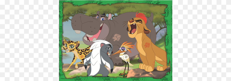 Disney Lion Guard Ass A 4x 35pcs Puzzle Ravensburger Jumbo Disney The Lion Guard Jigsaw Puzzle, Cartoon, Animal, Bird, Penguin Free Png