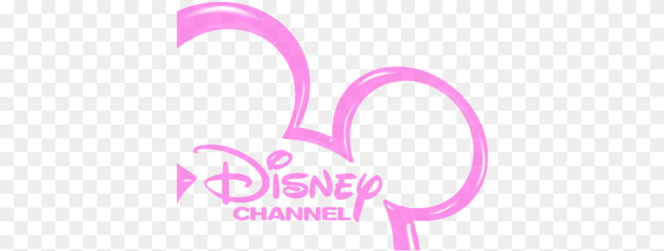 Disney Logo Via Tumblr Pink Disney Channel Logo, Purple, Smoke Pipe, Ball, Sport Free Png