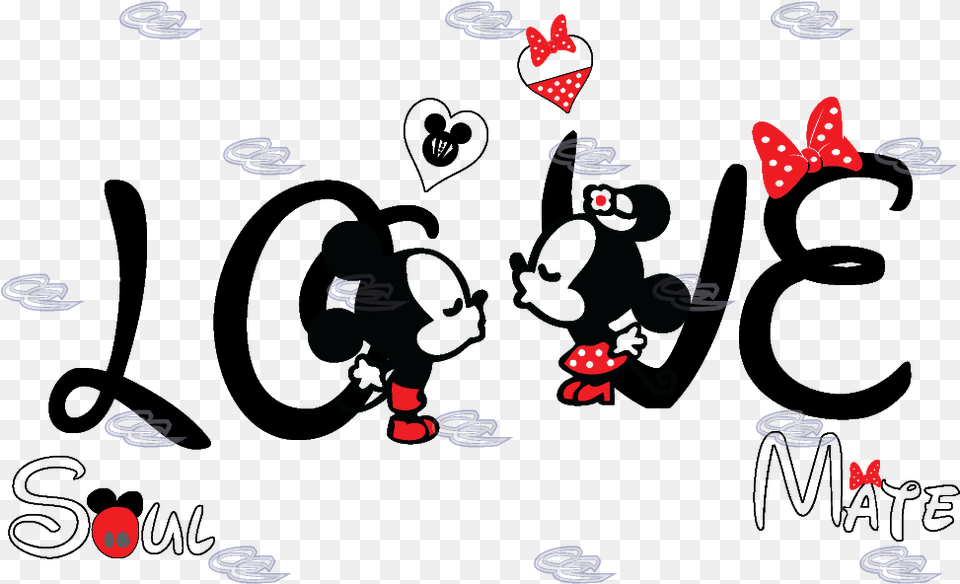 Disney Love Soulmate Matching Couple Shirts With Mickey Couple Shirt Design, Pattern Free Png