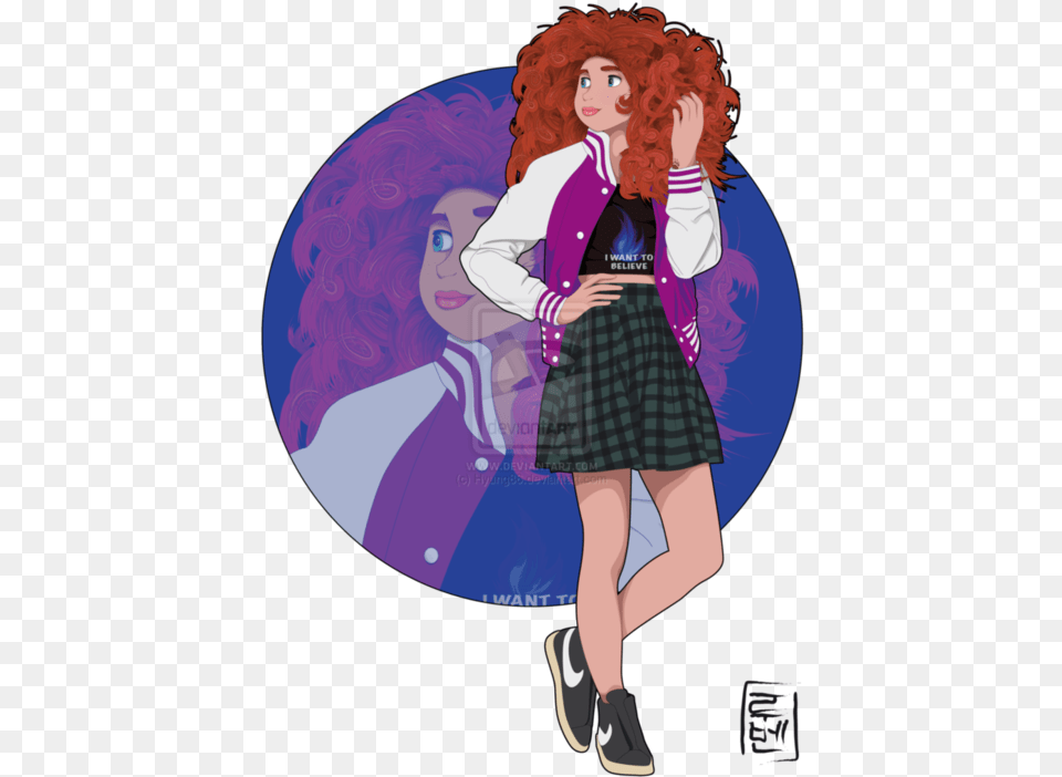 Disney Merida And Brave Image Disney Characters As College Students, Skirt, Clothing, Adult, Person Free Png