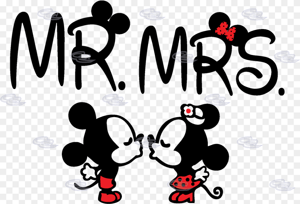 Disney Mickey Minnie Mouse Mr Mrs Cute Kiss Matching Mr Amp Mrs Mickey Mouse Free Png