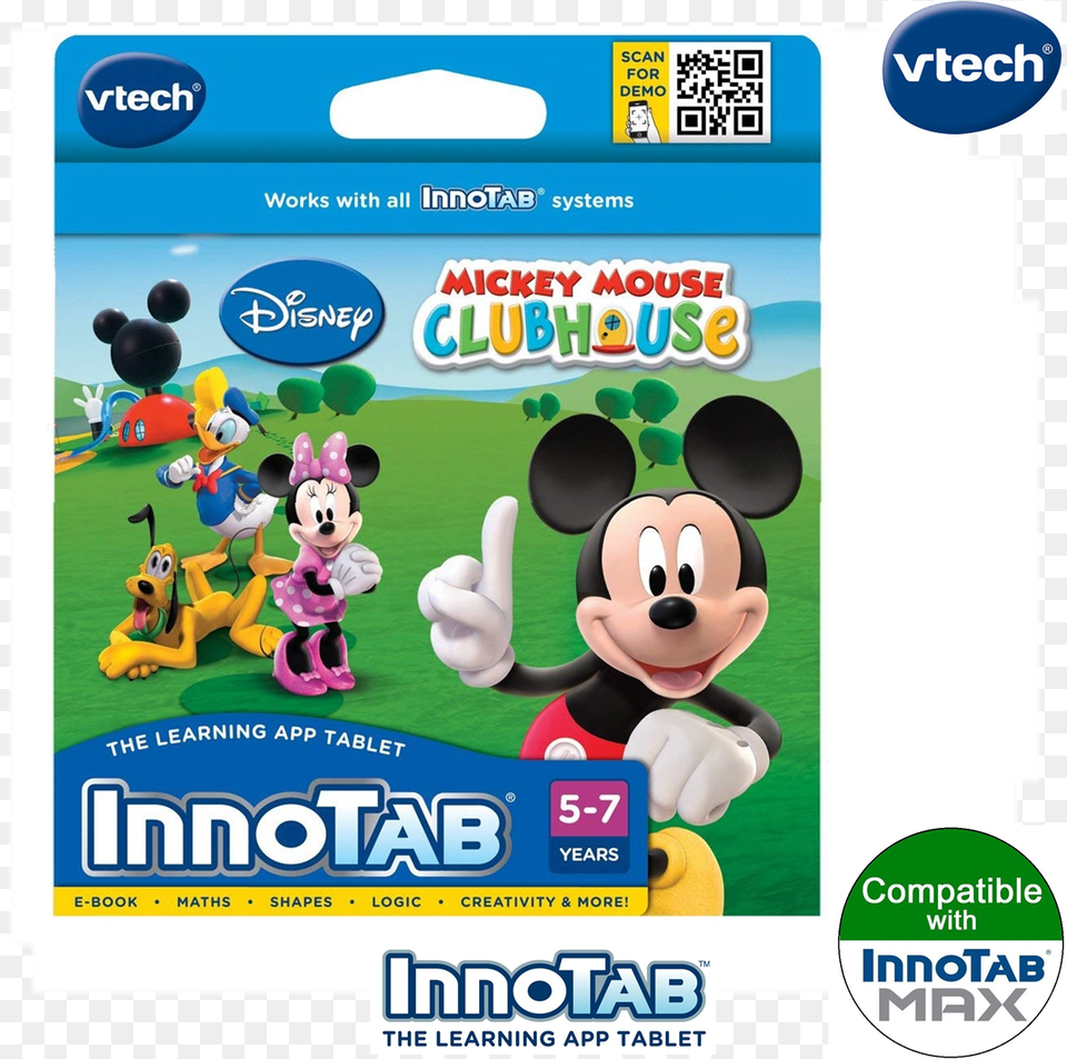 Disney Mickey Mouse Clubhouse Vtech Innotab Software Mickey Mouse Clubhouse, Qr Code Png Image