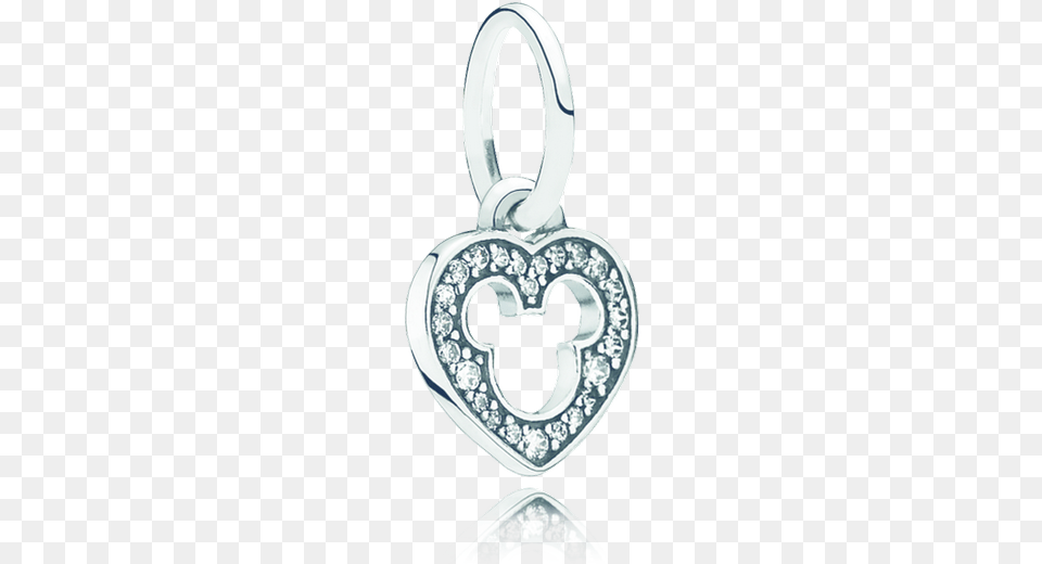 Disney Mickey Silhouette Authentic European Flower Heart 925 Sterling Silver, Accessories, Earring, Jewelry, Locket Free Transparent Png