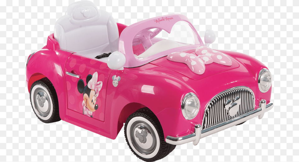 Disney Minnie Convertible 6 Volt Battery Powered Ride Minnie Mouse Huffy Car, Transportation, Vehicle Png Image