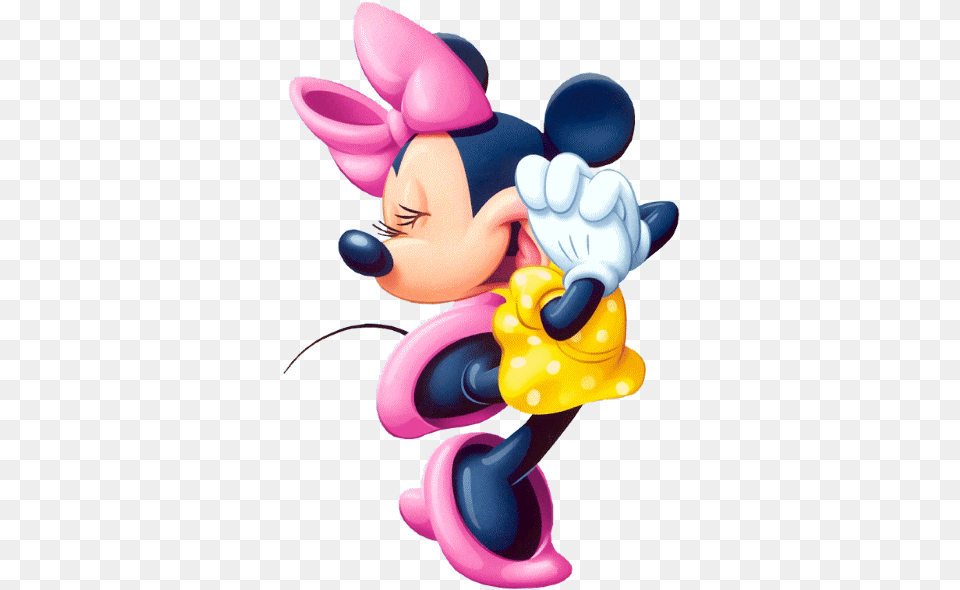 Disney Minnie Mouse Yellow Minnie Mouse, Balloon, Figurine, Cartoon Png Image