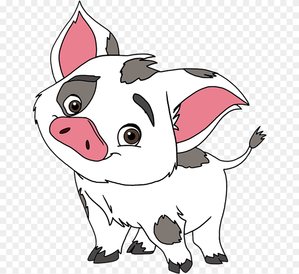 Disney Moana Pua Cartoon Pua Moana Coloring Page, Face, Person, Head, Mammal Free Transparent Png