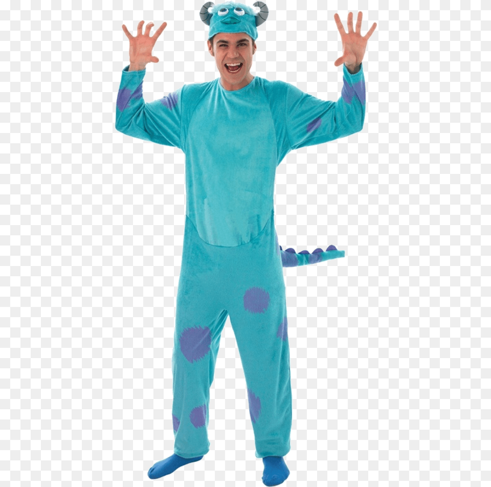Disney Monsters Inc Costume, Adult, Male, Man, Person Free Png Download