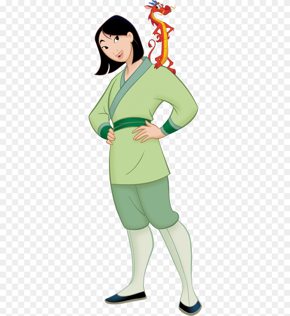 Disney Mulan And Mushu, Adult, Sleeve, Publication, Person Free Transparent Png