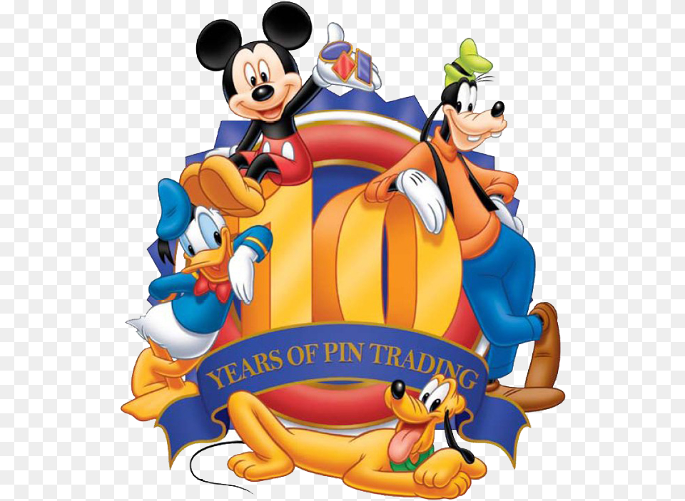 Disney Pin Trading Logos Clipart Happy 10th Birthday Disney, Baby, Person Free Png