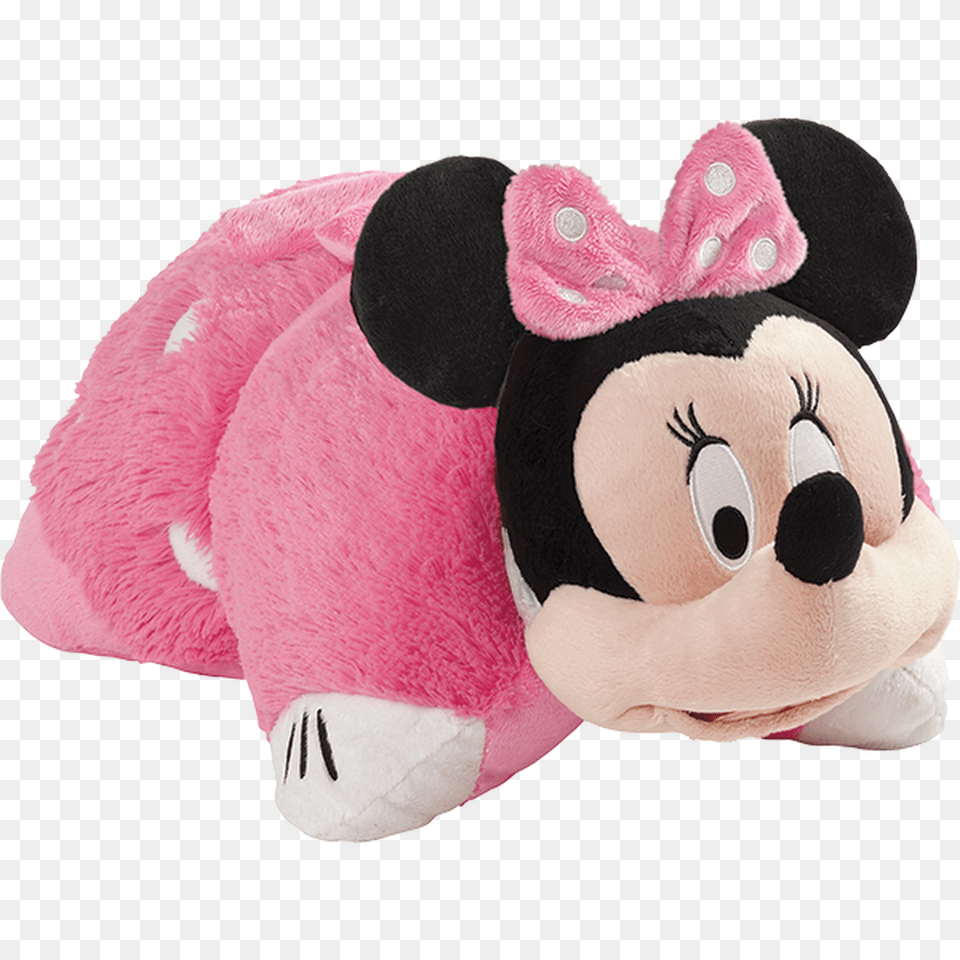 Disney Pink Minnie Mouse Pillow Pet Minnie Mouse Pillow Pet, Cushion, Home Decor, Plush, Toy Free Png
