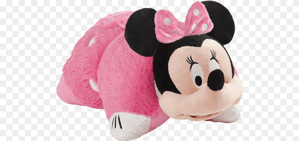Disney Pink Minnie Mouse Pillow Pet Pillow Pet Minnie Mouse, Plush, Toy, Cushion, Home Decor Free Png Download