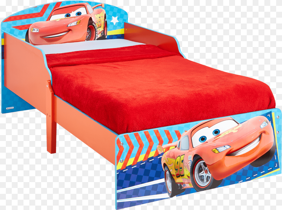 Disney Pixar Cars Lightning Mcqueen Disney Cars Kids Toddler Bed By Hellohome, Furniture, Car, Transportation, Vehicle Free Transparent Png