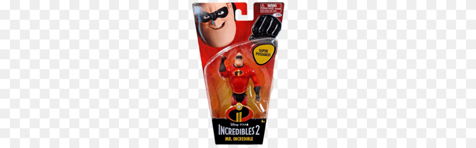 Disney Pixar Incredibles Super Poseable Mr Incredible Basic, Face, Head, Person Free Png