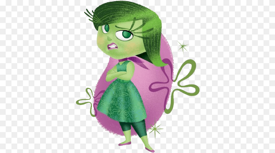 Disney Pixar39s Inside Out Disgust Inside Out, Purple, Baby, Person, Doll Free Transparent Png