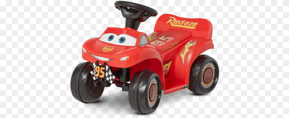 Disney Pixaru0027s Cars 3 Mcqueen Toddler Ride Lightning Mcqueen Ride On Car, Grass, Plant, Device, Lawn Free Png Download