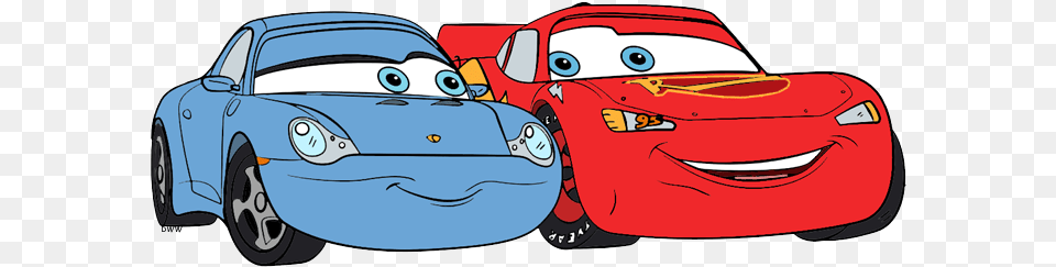 Disney Pixaru0027s Cars Clip Art 3 Galore Lightning Mcqueen And Sally Clipart, Car, Transportation, Vehicle, Sports Car Free Transparent Png
