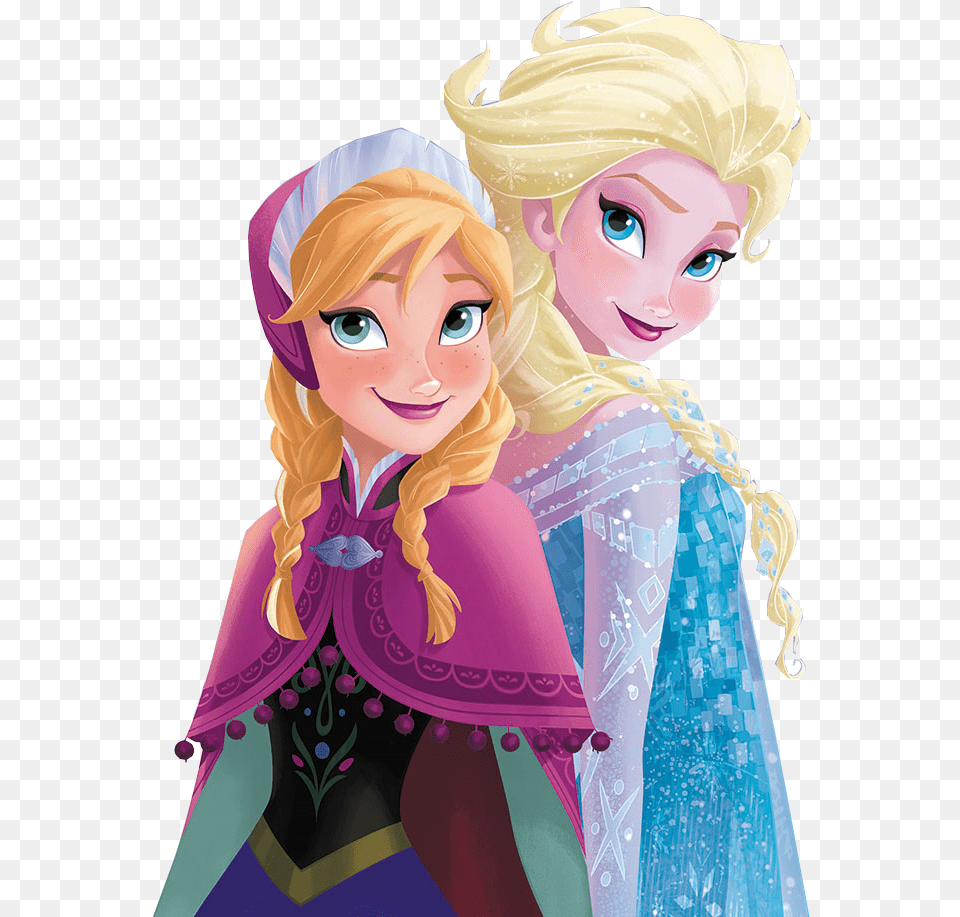 Disney Princess Ana And Elsa, Face, Person, Head, Female Png Image