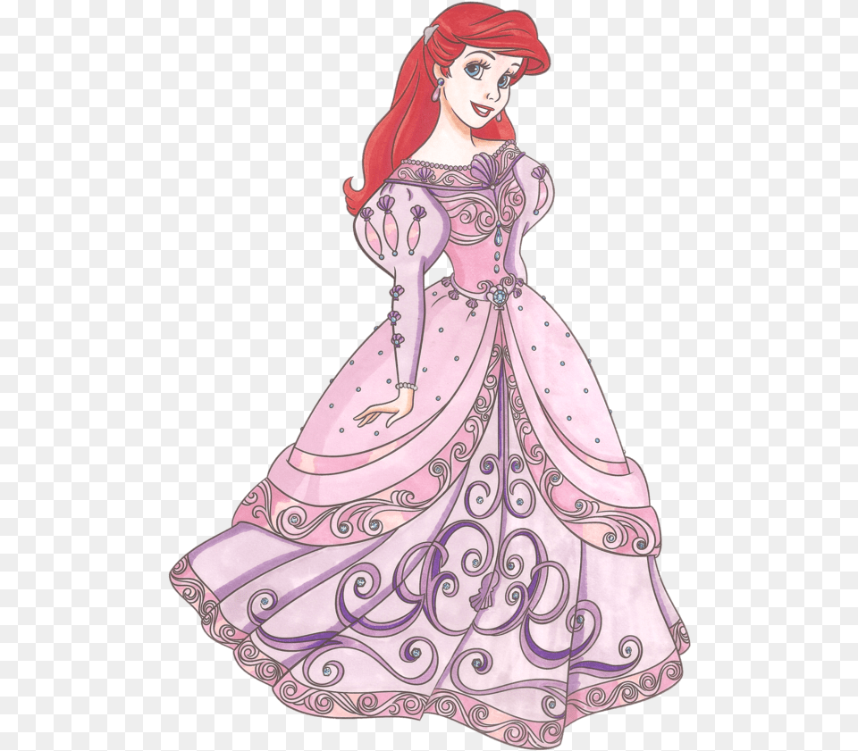Disney Princess Ariel Danish, Formal Wear, Clothing, Dress, Fashion Png