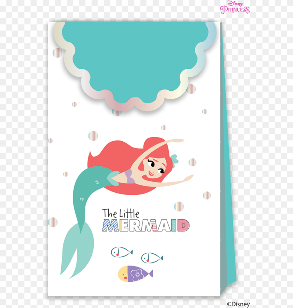 Disney Princess Ariel Under The Sea Party Paper Loot Ariel, Envelope, Greeting Card, Mail, Advertisement Free Png