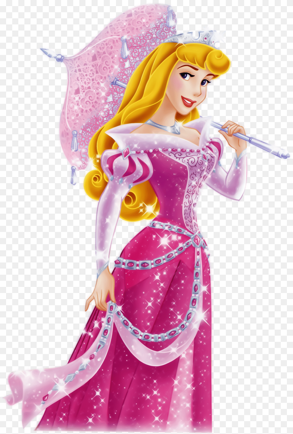 Disney Princess Aurotra Pink, Figurine, Doll, Toy, Adult Png Image