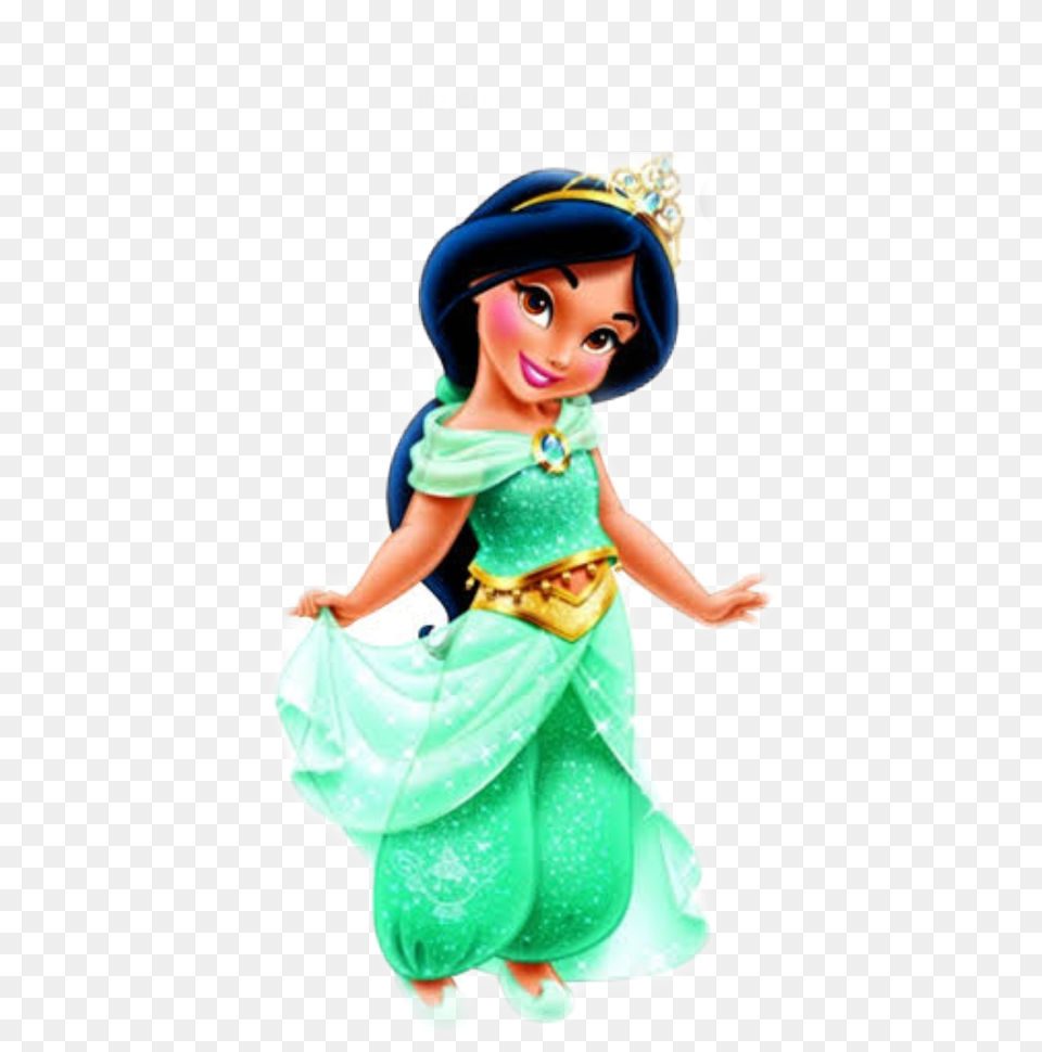 Disney Princess Babies Jasmine, Figurine, Child, Female, Girl Free Png