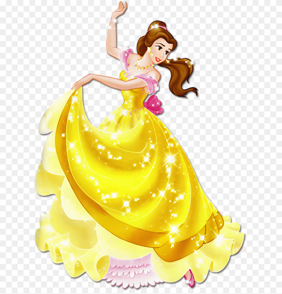 Disney Princess Belle, Clothing, Dress, Dancing, Person Png