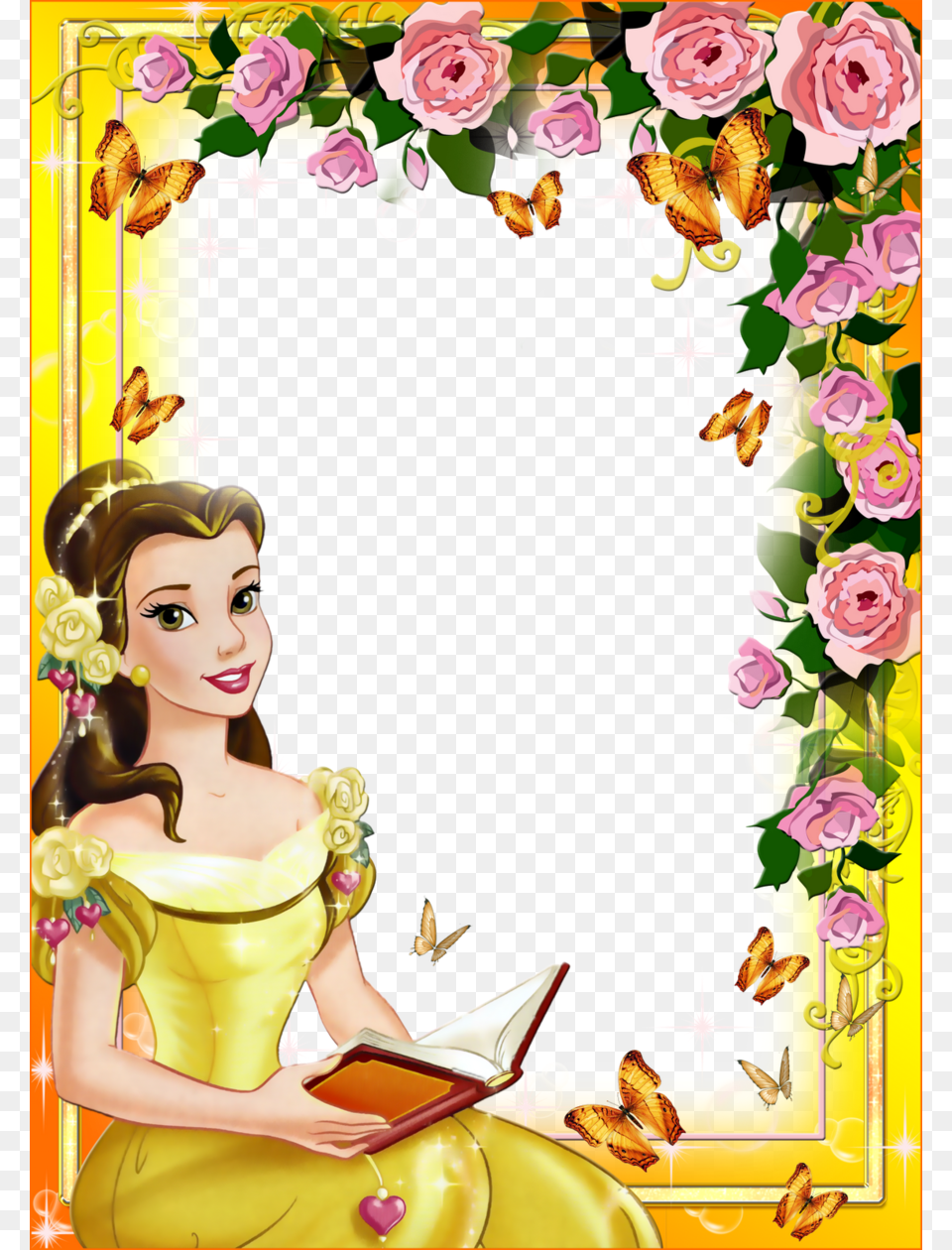 Disney Princess Belle Clipart Belle Princess Aurora Caratulas De Princesas Para Cuadernos, Graphics, Art, Wedding, Person Png Image