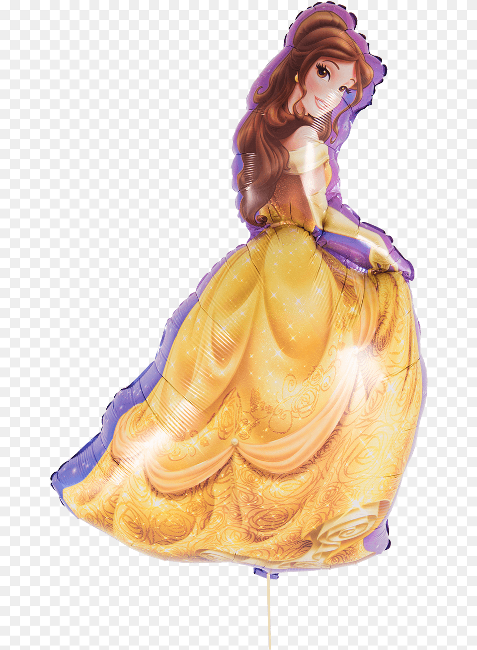 Disney Princess Belle Supershape Balloon Beauty And The Beast, Clothing, Dress, Adult, Wedding Png
