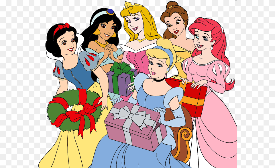 Disney Princess Christmas Characters, Person, Adult, Publication, Female Png