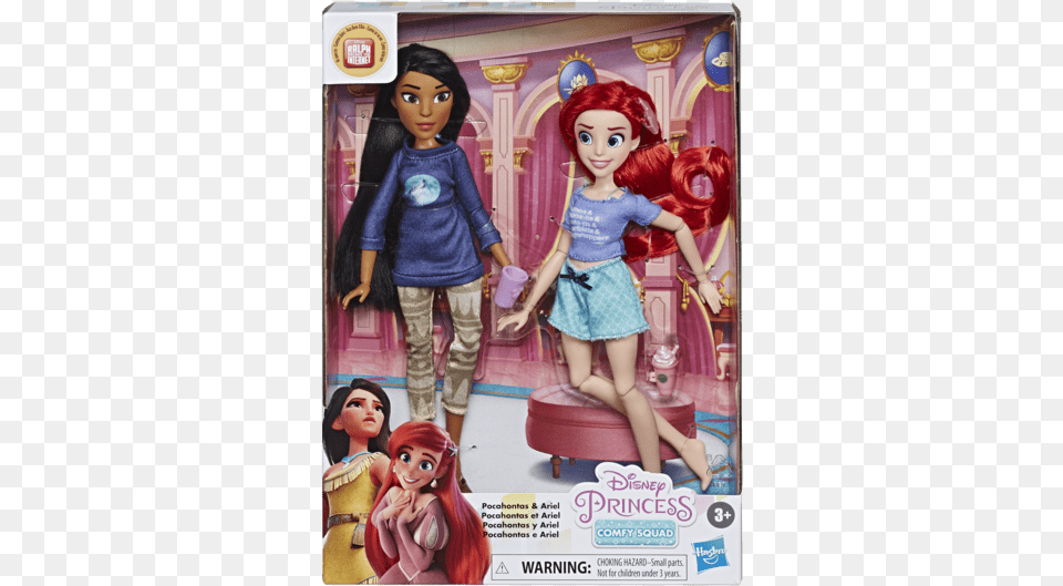 Disney Princess Comfy Squad Ariel, Toy, Doll, Adult, Person Free Png